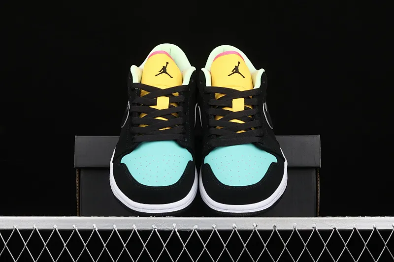 All categories Air Jordan Jordan series basketball shoes Air Jordan 1 Low G version pure original Air Jordan 1 Low AJ1 Joe 1 black blue yellow little Tiffany CK3022-013